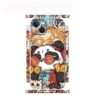 Tấm dán Skin Mặt Sau Mèo Thần Tài MS032 FULL VIỀN 15promax , 14promax , 13promax , 12promax , 11promax - FukiShop