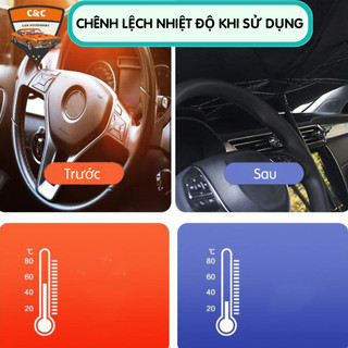 Ô che nắng kính lái xe ô tô cao cấp, giảm nhiệt độ - bảo vệ nội thất. Dù che nắng kính lái xe hơi