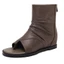 Giày sandal chiến binh nữ KAILI xỏ ngón đế độn 3.5cm basic sang trọng, giày boot nữ LAL06- Laylalay.n