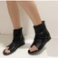 Giày sandal chiến binh nữ KAILI xỏ ngón đế độn 3.5cm basic sang trọng, giày boot nữ LAL06- Laylalay.n