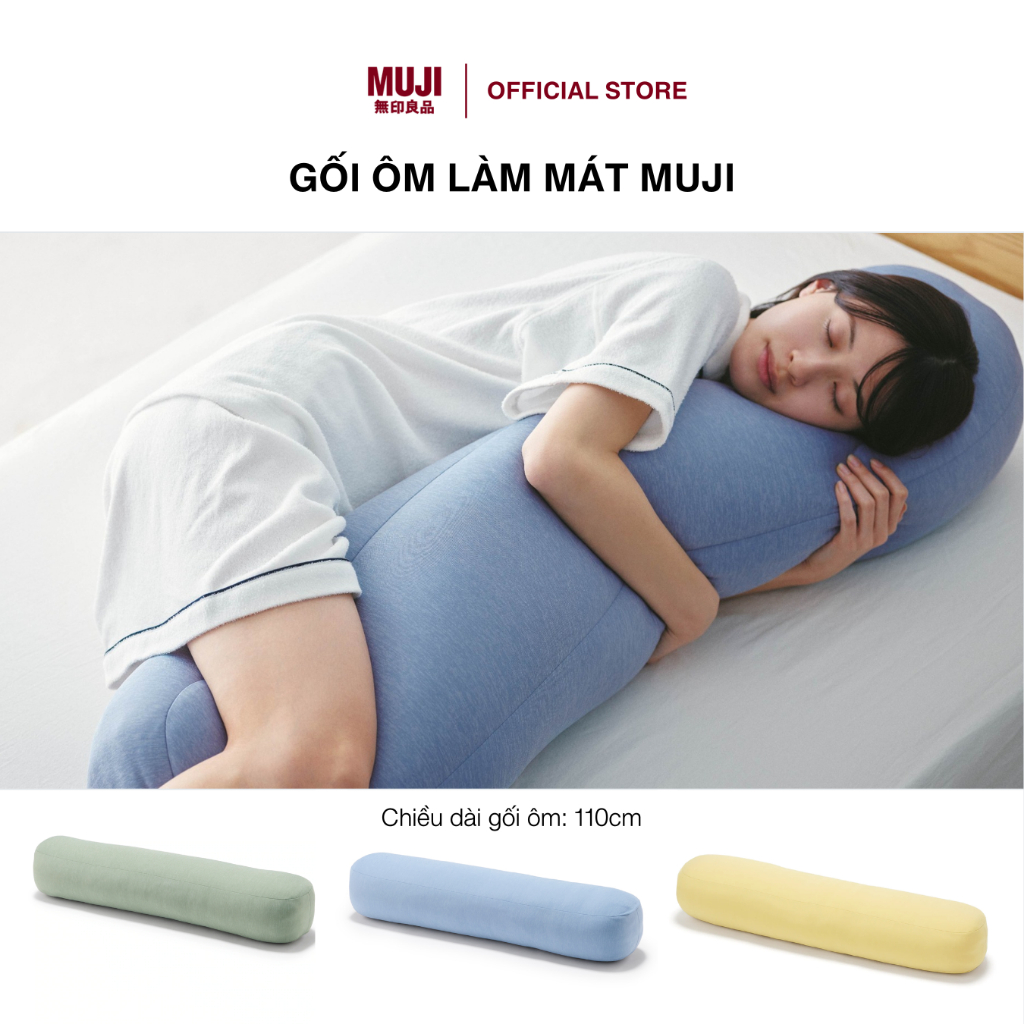 Ảnh Gối Ôm Làm Mát 26x110x26cm MUJI 1