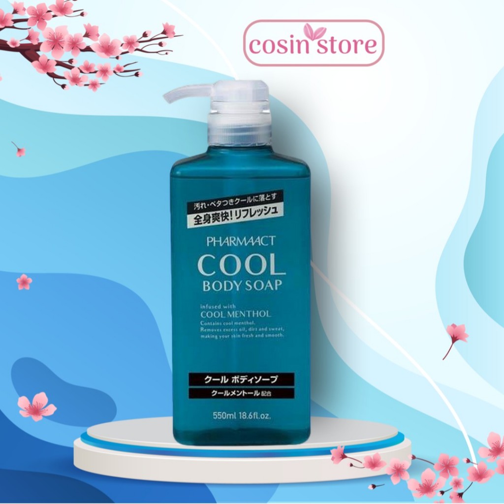 Sữa Tắm Pharmaact Mát Lạnh Cho Nam 550ml 800ml Kumano Cool Body Soap ...