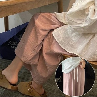 Quần Baggy chất gió nhăn ống rộng siêu mát , dễ phối đồ cho các mẹ bầu (Q.GIÓ DÂY)