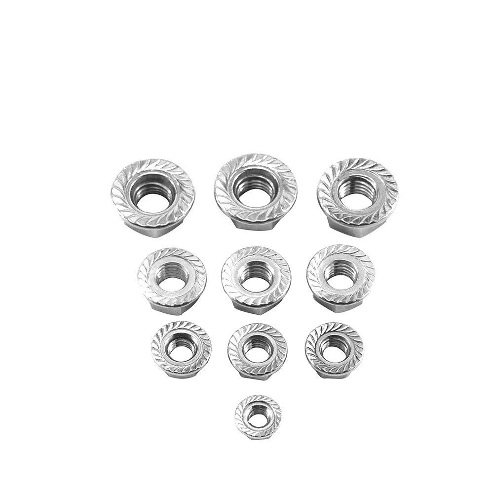 (INOX201) 50 cái M4-M10 Đai ốc liền long đen Inox201 M4-M10