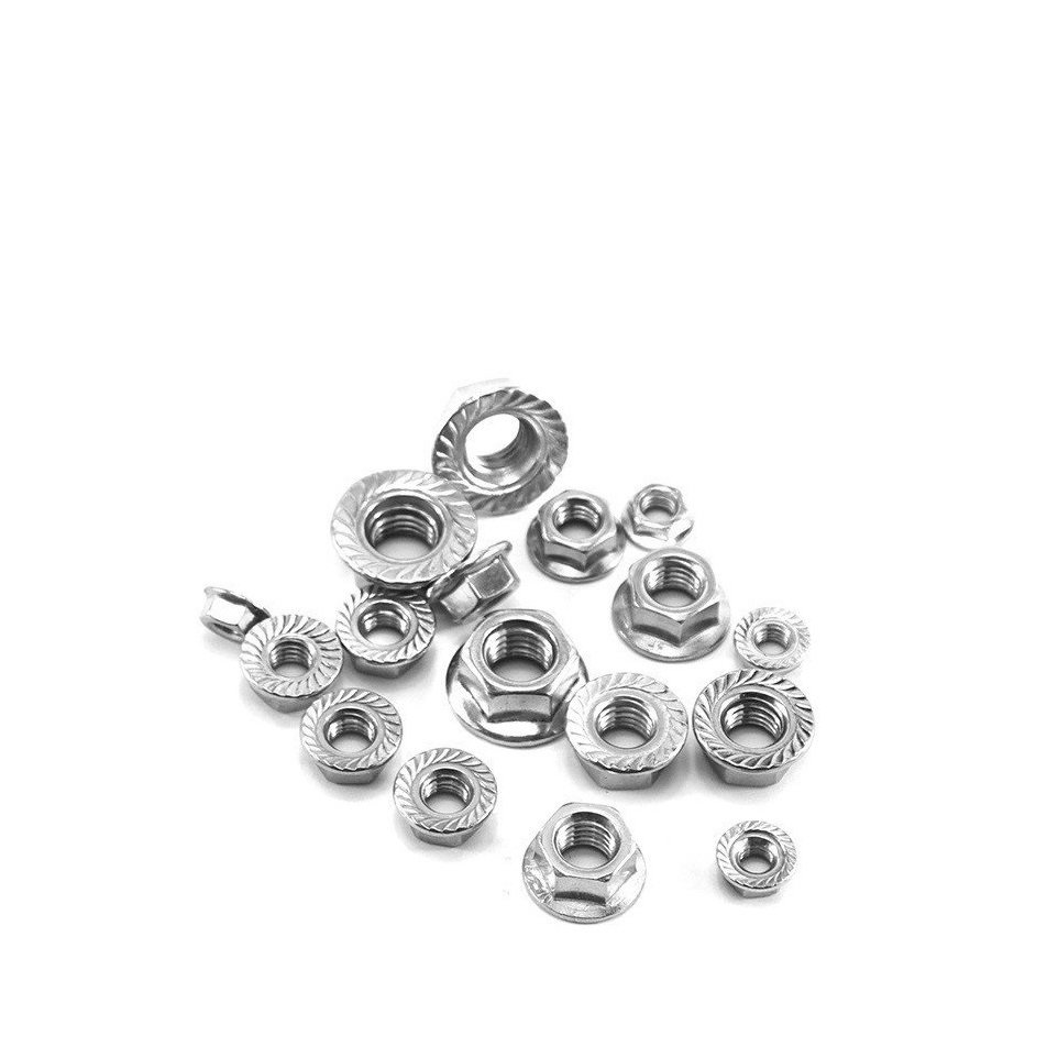 (INOX201) 50 cái M4-M10 Đai ốc liền long đen Inox201 M4-M10