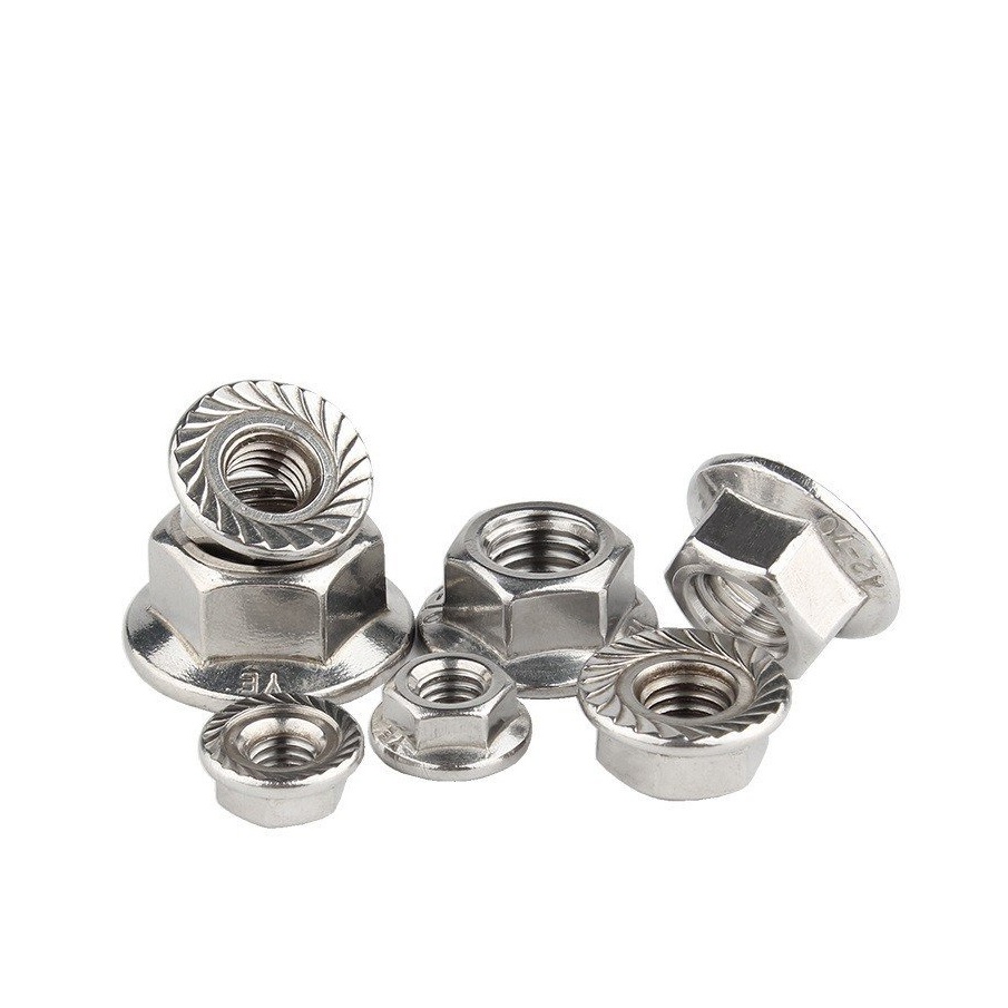 (INOX201) 50 cái M4-M10 Đai ốc liền long đen Inox201 M4-M10