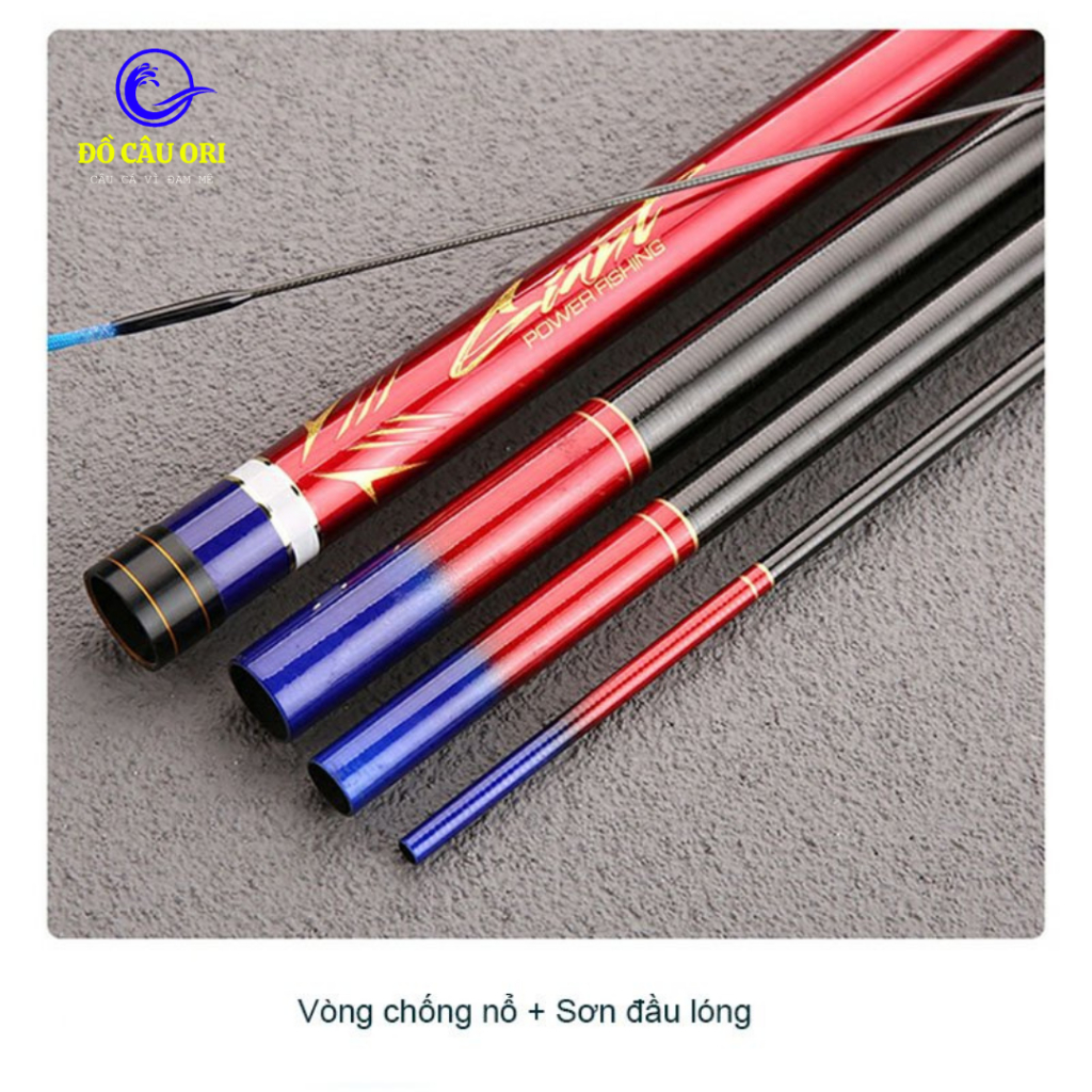[Bảo Hành Trọn Đời 1 Lóng Bất Kỳ] Cần câu đài Săn Hàng TẦM LONG 12H chất liệu carbon 46T nhiều lớp tặng kèm ngọn phụ
