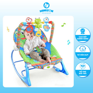 Ghế Rung Rocker Cao Cấp Cho Bé Đa Chế Độ, Ghế Bập Bênh Nằm Chơi Chính Hãng