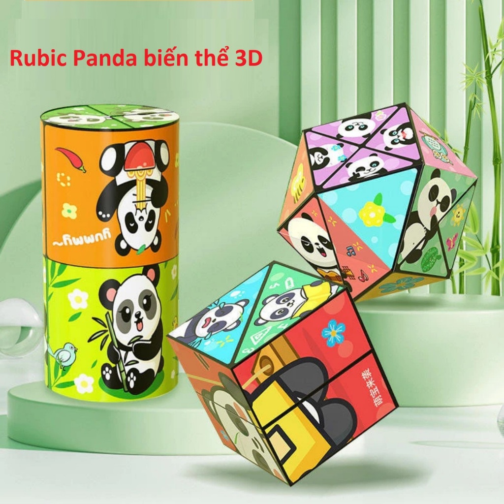 Đồ chơi Rubic- rubic Panda nhiều biến thể- đồ chơi rubik 3D nhiều hình ...