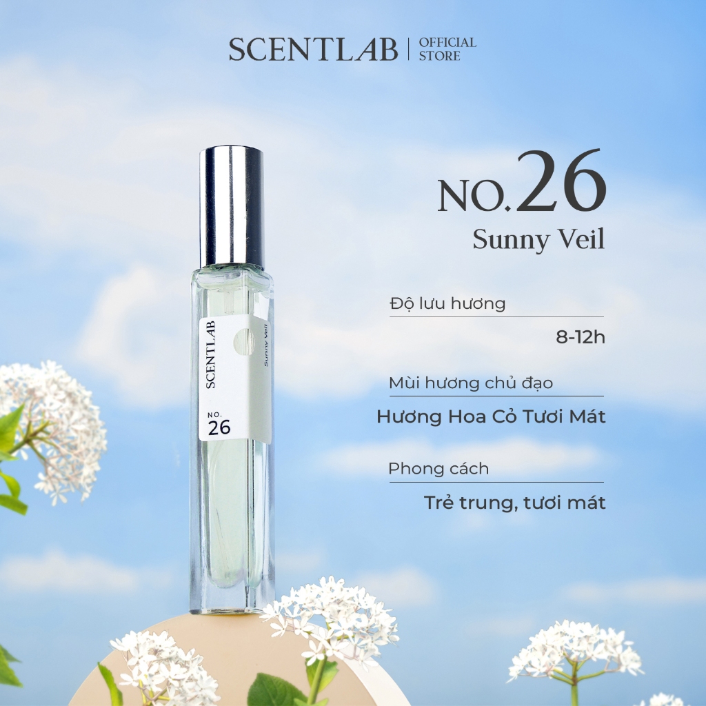 Ảnh Nước hoa nữ mùa hè No.26 Sunny Veil SCENTLAB tươi mát, trẻ trung tinh dầu thơm Châu Âu lưu hương 8h 3