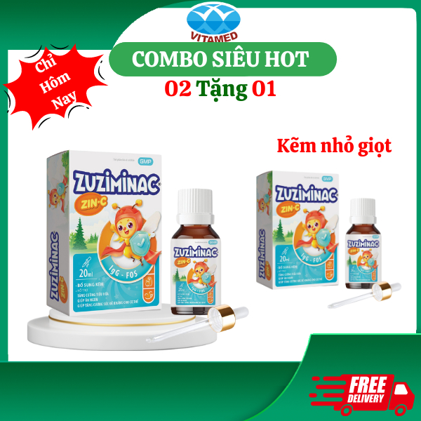 Zuziminac kẽm nhỏ giọt dành cho bé