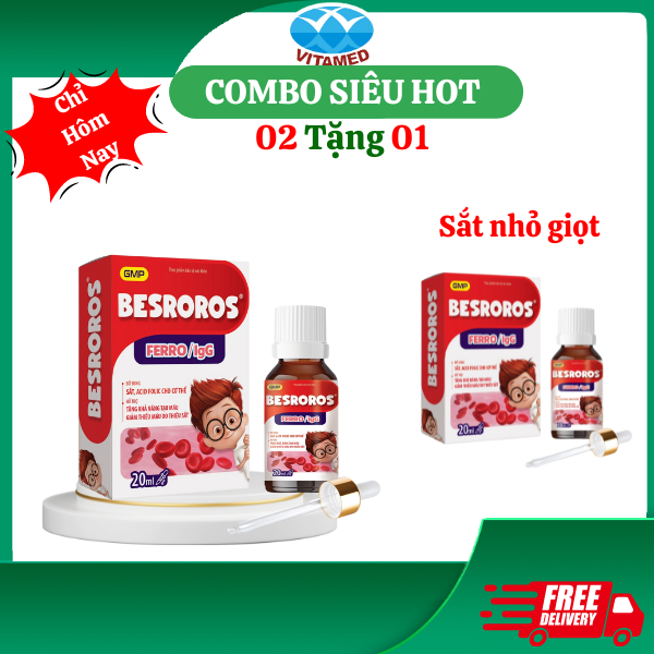 Besroros bổ sung sắt cho trẻ