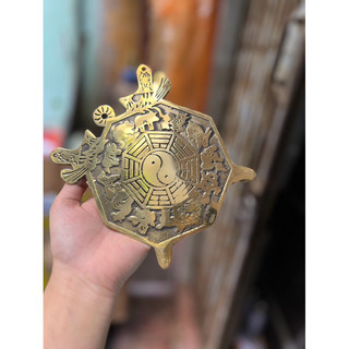 Gương  Âm Dương Phẳng 15cm bằng đồng vật phẩm phong thuỷ