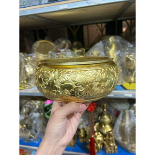 Hộp Trầu Khay Trầu Hộp Đựng Trầu Cau Bằng Đồng Chạm Hoa Văn