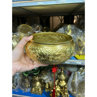 Hộp Trầu Khay Trầu Hộp Đựng Trầu Cau Bằng Đồng Chạm Hoa Văn