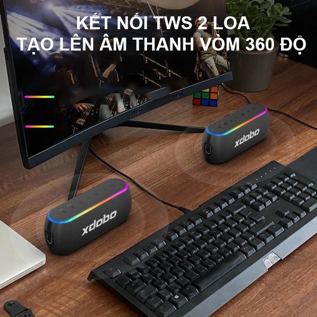[ LINK KHUYẾN MẠI ] Loa Bluetooth 5.3 Xdobo X8 III Công Suất 60W, Hỗ Trợ Thẻ TF, USB, TWS | BigBuy360 - bigbuy360.vn