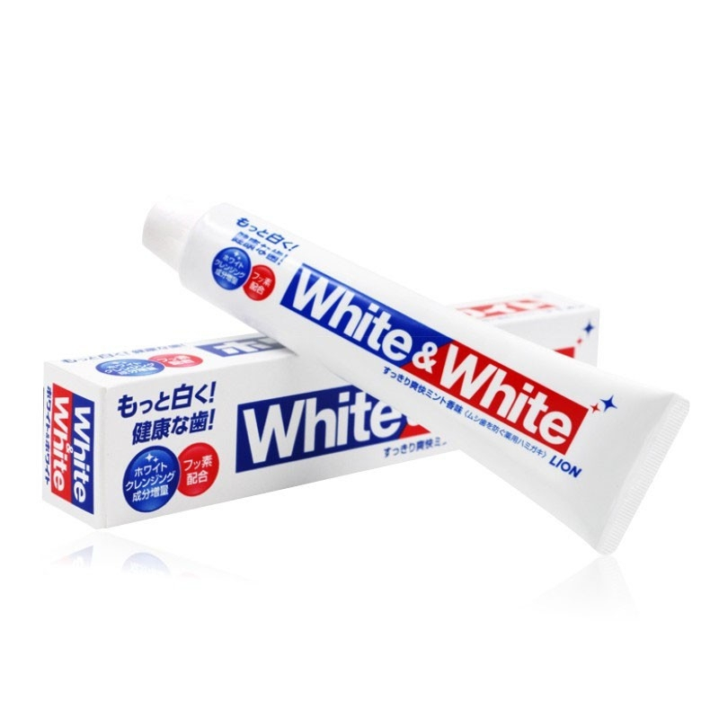 Ảnh Kem Đánh Răng White & White Lion Nhật Bản 150g 4