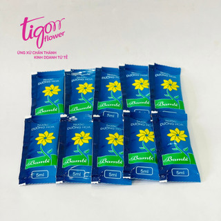 100 gói NƯỚC DƯỠNG HOA BAMBI - Hoa tươi lâu rực rỡ, giữ nước sạch hơn (1 gói 5ml) (ĐƯỢC ĐỒNG KIỂM)