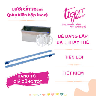 [DAO30] - BỘ 2 LƯỠI CẮT MÀNG BỌC THỰC PHẨM (phụ kiện dành cho hộp inox dài 33,5cm) KHÔNG KÈM HỘP INOX (ĐƯỢC ĐỒNG KIỂM)