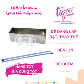 [DAO45] - BỘ 2 LƯỠI CẮT MÀNG BỌC THỰC PHẨM (phụ kiện hộp inox dài 48,5cm) KHÔNG KÈM HỘP (ĐƯỢC ĐỒNG KIỂM)