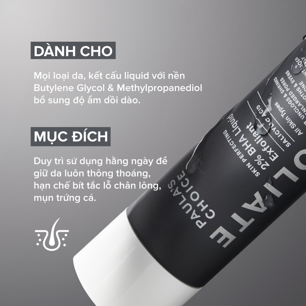 Dung dịch tẩy da chết giảm mụn ẩn PAULA'S CHOICE BHA 2% 30ml SKIN PERFECTING Liquid - Skin Studio