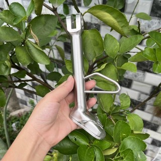 DIAMOND - Chân chống nghiêng CNC bàn chân mang dép cực đẹp -  INOX304 nguyên khối Dr/Wave/Ex/Vario