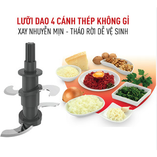 Máy xay thịt Tefal MB520138, công suất 300W, dung tích 0.4 lít - Hàng chính hãng, bảo hành 24 tháng