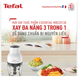 Máy xay thịt Tefal MB520138, công suất 300W, dung tích 0.4 lít - Hàng chính hãng, bảo hành 24 tháng