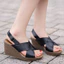Sandal nữ đế xuồng cao cấp KOSU, sandan cao 8cm dáng sang, mang nhẹ K-22978 chính hãng Nhật Bản