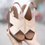 Sandal nữ đế xuồng cao cấp KOSU, sandan cao 8cm dáng sang, mang nhẹ K-22978 chính hãng Nhật Bản