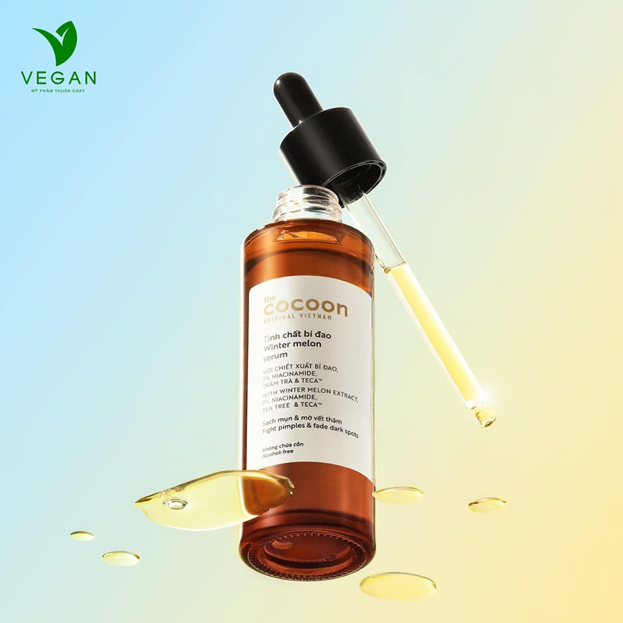 Ảnh Serum tinh chất bí đao cocoon 70ml sạch mụn - VEGAN - Mỹ phẩm thuần chay 3