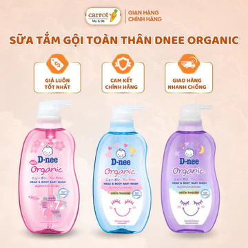 Sữa Tắm Cho Bé DNEE ORGANIC, Tắm Gội Toàn Thân Cho Bé, Giúp Dưỡng Ẩm Sâu, Không Gây Kích Ứng Cho Da
