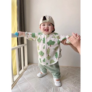 Áo Khoác Nắng, Áo Chống Nắng Mùa Hè Cotton Mềm Mát Hoạ Tiết Đáng Yêu Cho Bé Trai Bé Gái