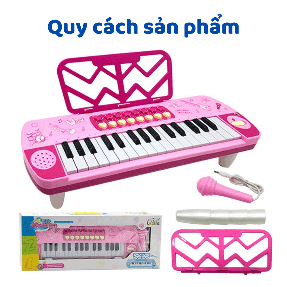 Đàn organ kèm mic cho bé đồ chơi âm nhạc cho bé trai bé gái