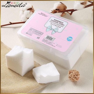 Bông Tẩy Trang 2in1  Bông Đắp Toner 500 Miếng+50 bông tẩy trang vuông Lameila - LMLTOP