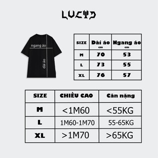 Áo Thun Local Brand Unisex LUCID Monogram Nam Nữ Tay Lỡ From Rộng Chất Cotton