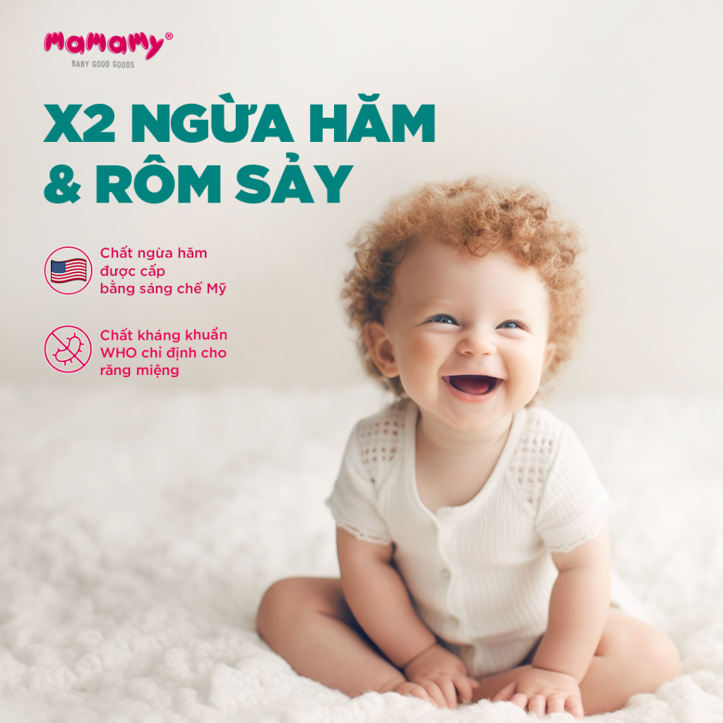 Ảnh Khăn ướt cao cấp cho bé Mamamy gói 100 tờ  sợi tự nhiên gấp đôi ngừa hăm, mềm dai sạch cực 2
