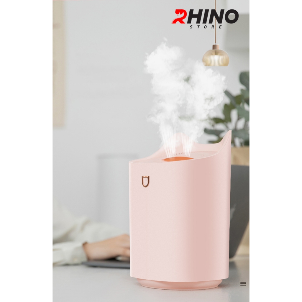 Ảnh Máy phun sương tạo ẩm cỡ lớn Rhino H802 3000ml, 2 lõi phun, tích hợp đèn 7 màu, dung tích lớn 4