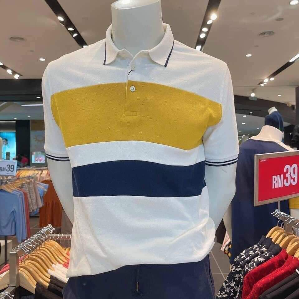 Áo Polo nam ZUTEE phối ngang vải cá sấu Cotton Trắng cổ bẻ xuất xịn, chuẩn form trẻ trung, thanh lịch. Áo POLO SEED | BigBuy360 - bigbuy360.vn