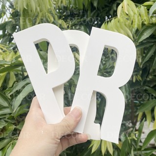 Chữ Nổi Fomex Trắng 15cm T1 In Hoa Dán Tường Trang Trí Tiệm - Chữ 3d Decor Biển quảng cáo