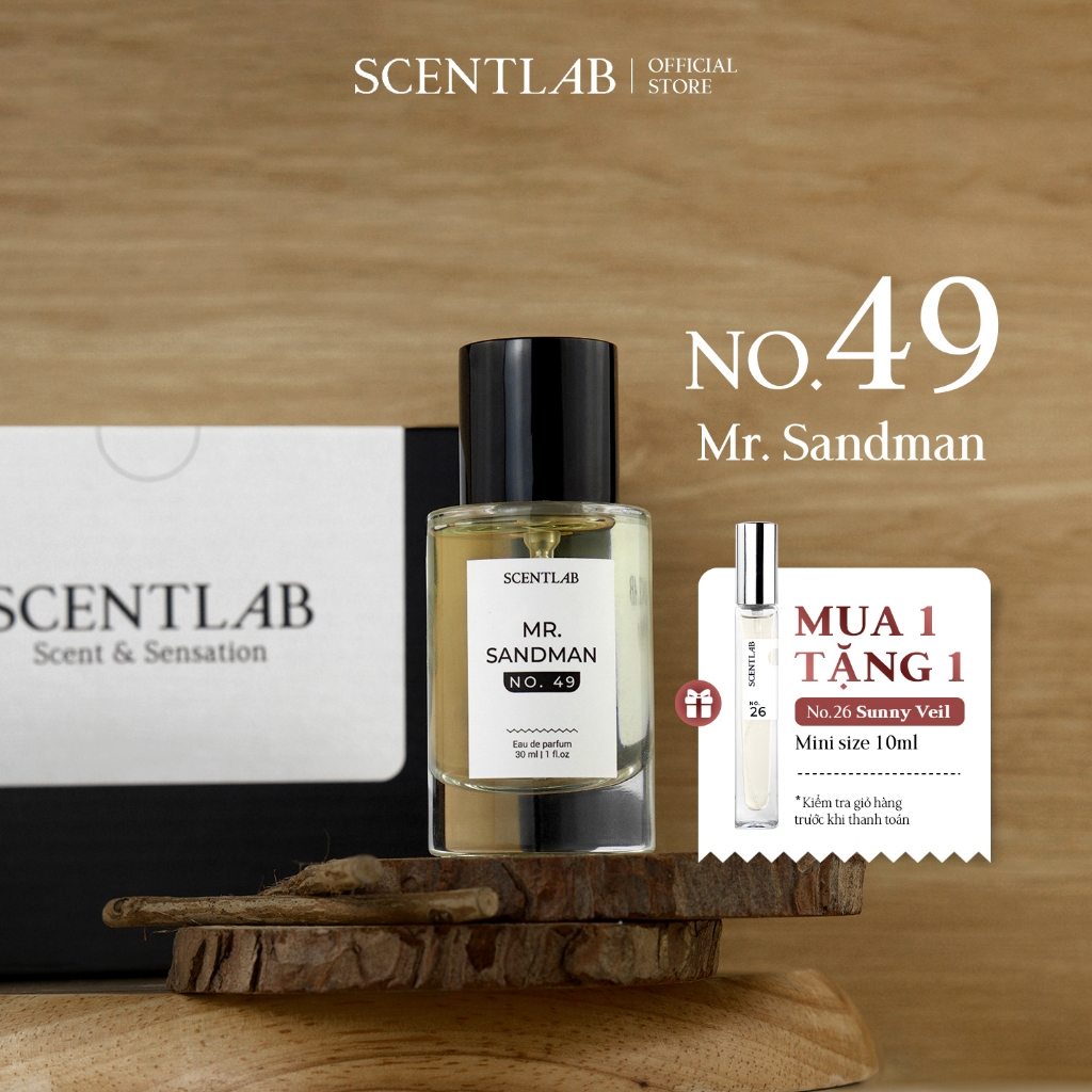 Ảnh Nước hoa nam hương gỗ SCENTLAB No.49 tinh tế, cổ điển tinh dầu thơm lưu hương lâu fullsize 30ml 1