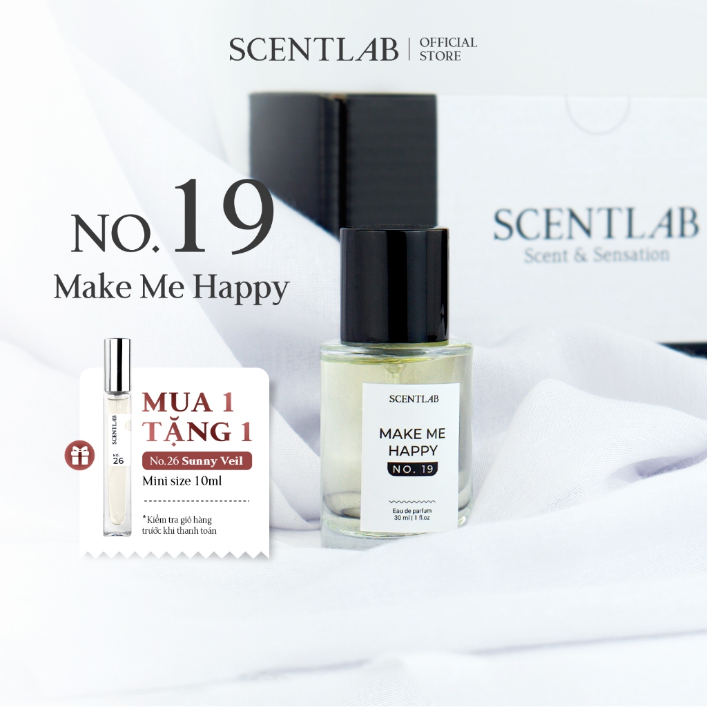 Ảnh Nước hoa nữ SCENTLAB no.19 Make Me Happy hương trái cây mĩ hoa thanh lịch lưu hương lâu fullsize 30ml 1