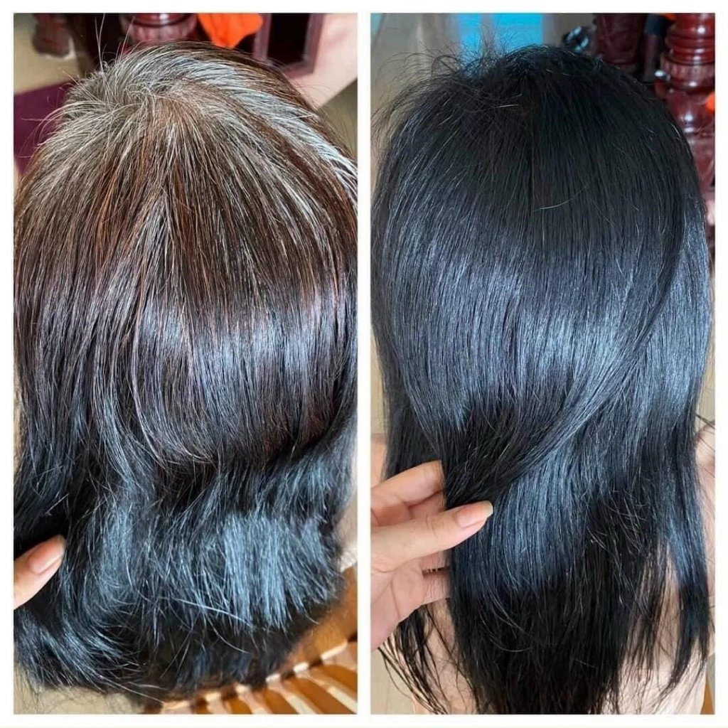 Dầu gội phủ bạc Hi-gen _ Gội là đen gói 25ml (Hộp 10 gói)