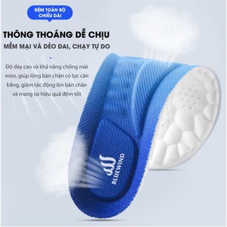 Lót Giày Cao Su Non BLUEWIND Đàn Hồi Chống Sốc Cao, Miếng Lót Giày Chống Rộng Thoáng Khí 9312