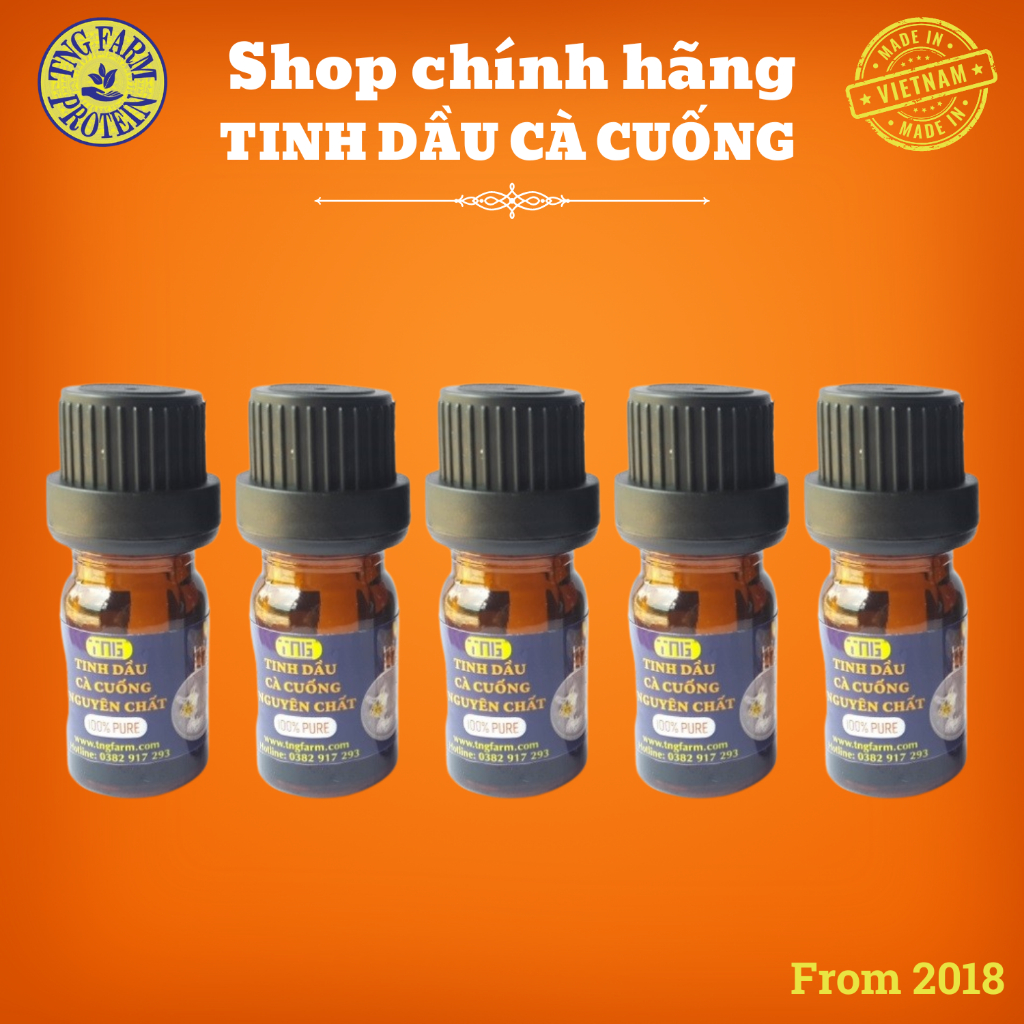 Tinh dầu cà cuống đực tự nhiên  thơm cay nồng nàn - 4 hũ 5mL.