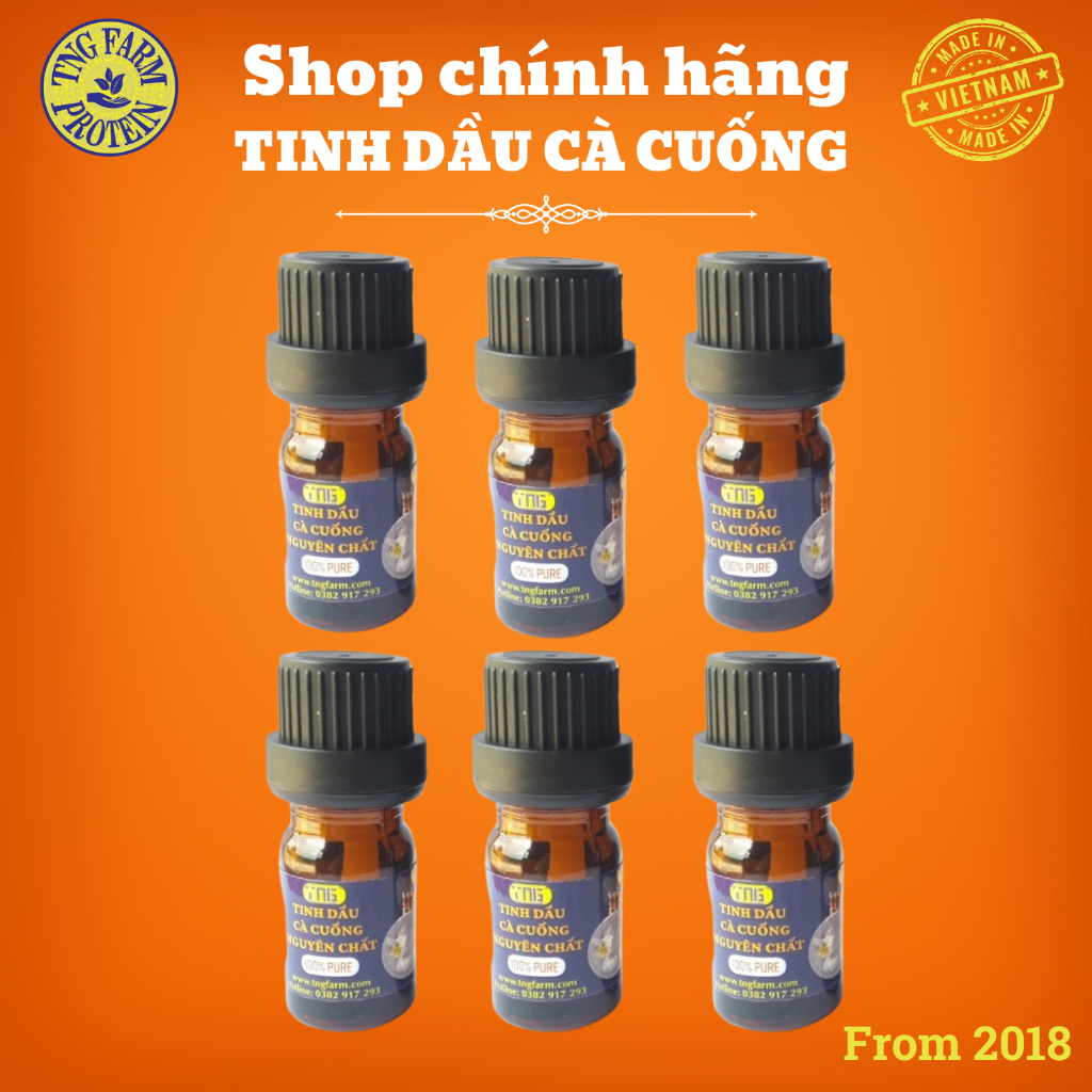 Tinh dầu cà cuống đực tự nhiên  thơm cay nồng nàn - 6 hũ 5mL.