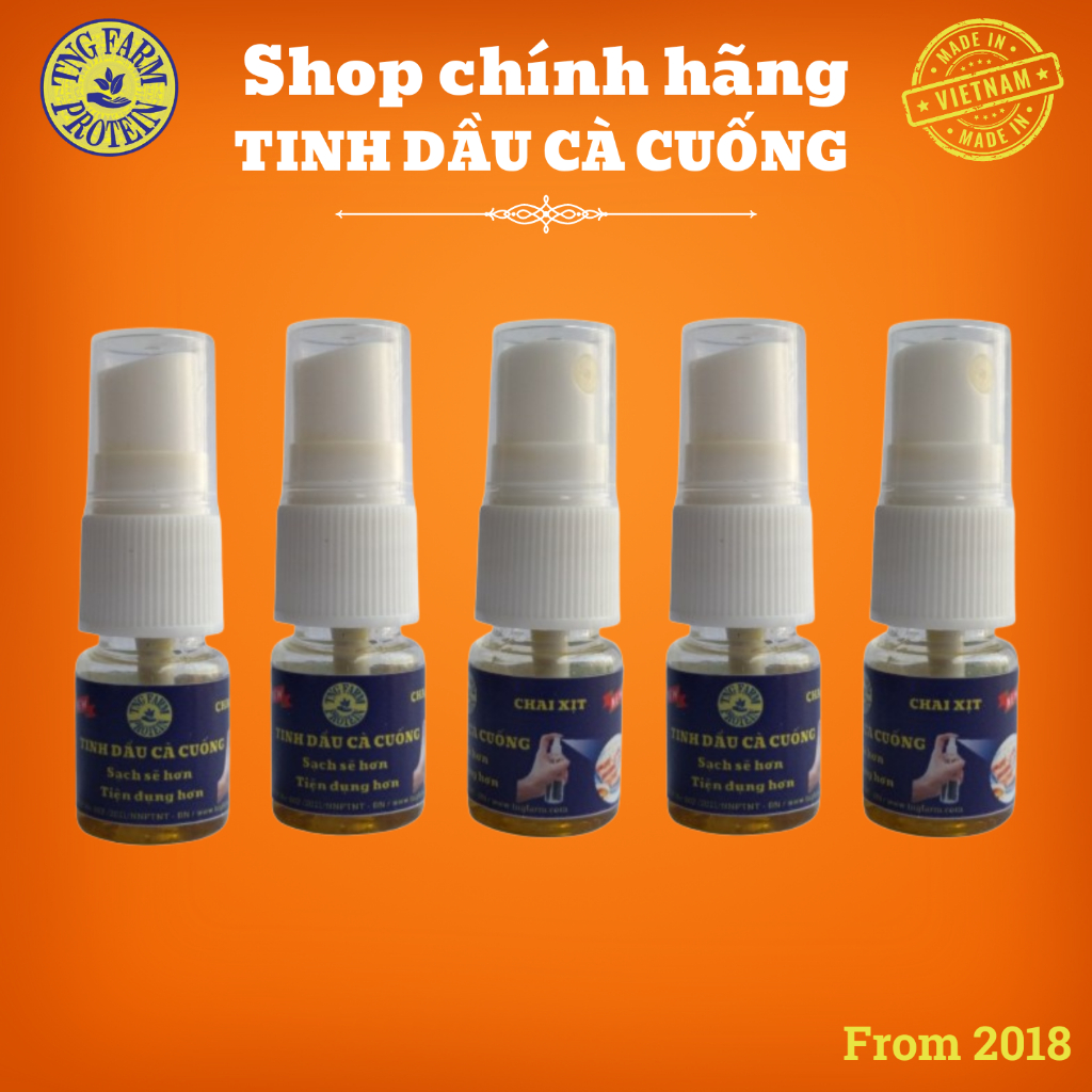 Tinh dầu Cà cuống đực tự nhiên - Thơm Cay Nồng nàn - 5 Chai mới dạng xịt. 5 ml.
