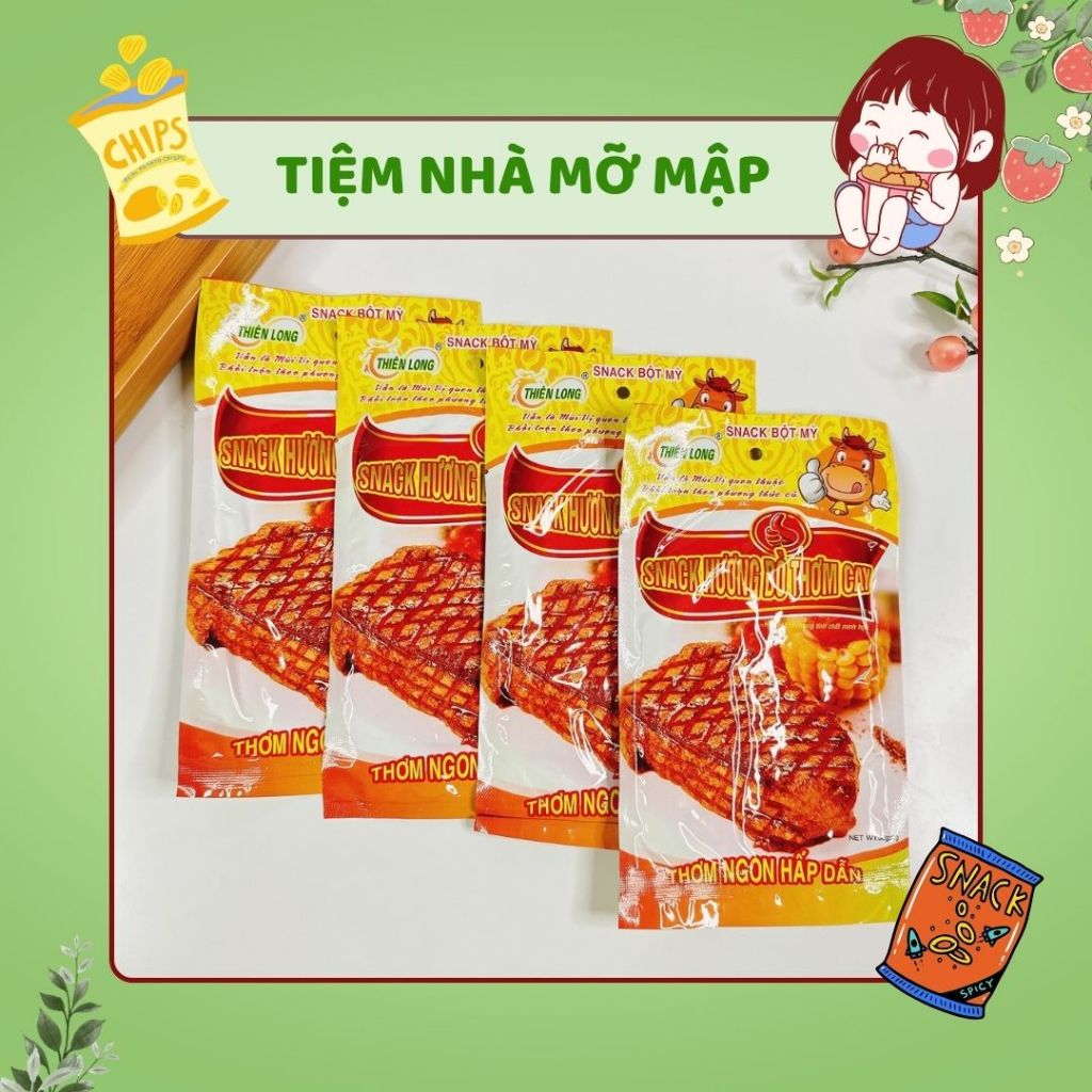 Snack Bò Miếng Thơm Cay, Bim Bim Cay Hương Bò ( gói 30g) | Shopee Việt Nam