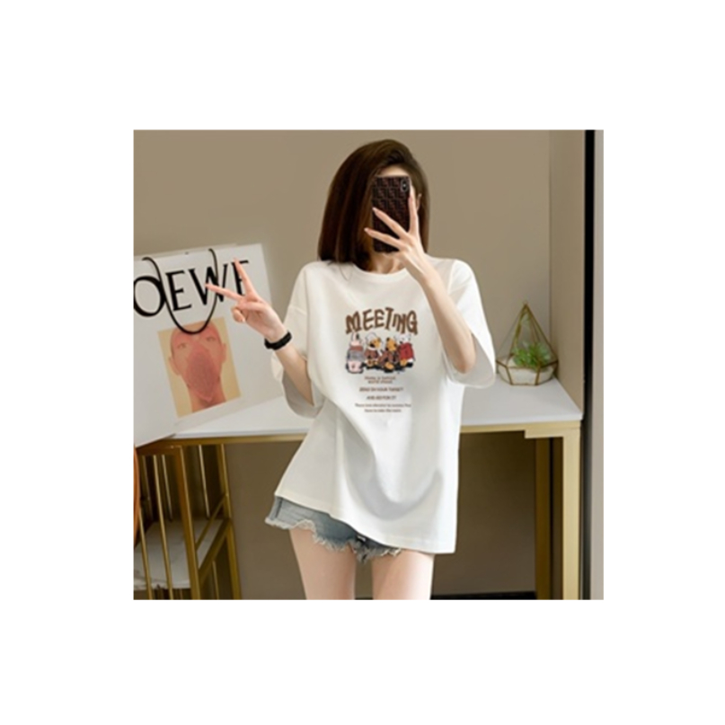 Aó thun phom rộng giấu quần-Áo localbran tay lỡ-Aó phông unisex tay lỡ-Chất liệu cotton 100% thoáng mát-Thời trang.