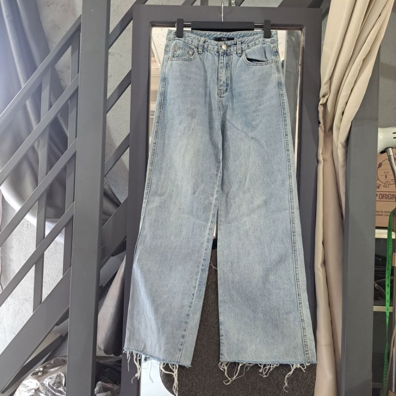 quần jean ống rộng không gấp gấu 2hand hiệu dimo | Shopee Việt Nam